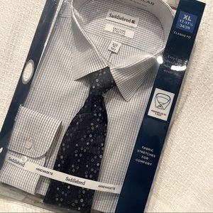 Saddlebred Men’s Collar Shirt/Tie